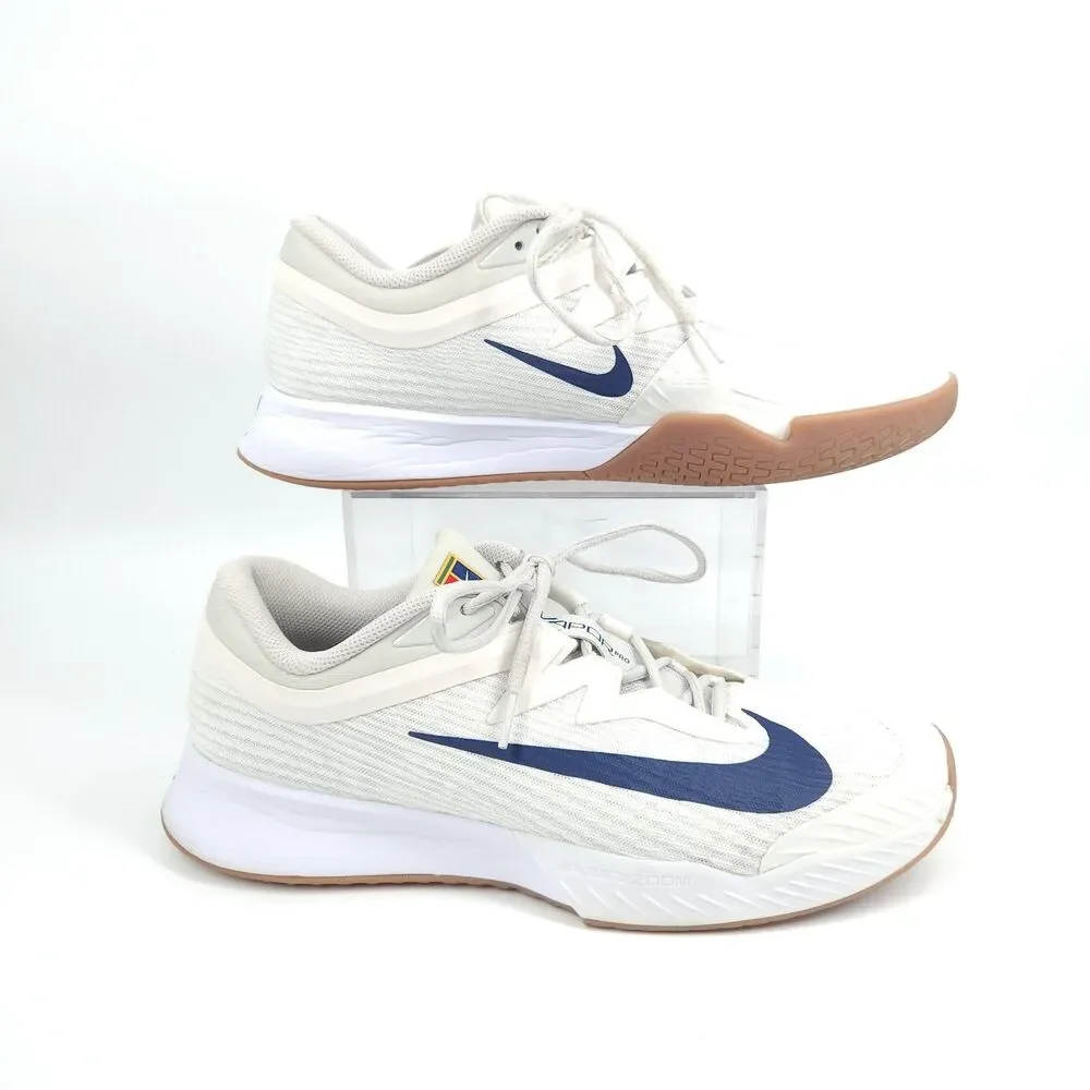 Nike Vapor Pro Tennis Shoes Mens Size 11.5 White Navy Gum Sole FZ2161-100